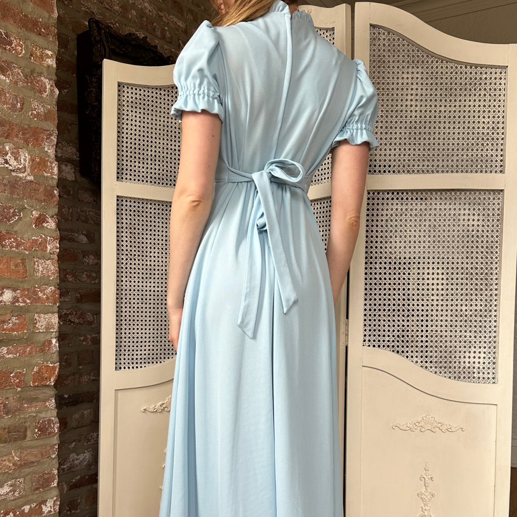 True Vintage Baby Blue Prairie Dress (S)