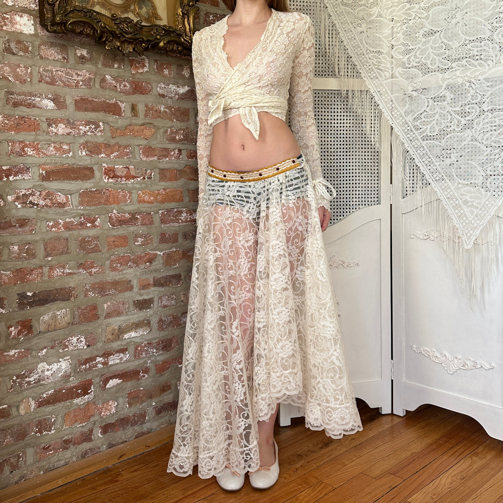 The Devon Lace Midi Skirt (S)