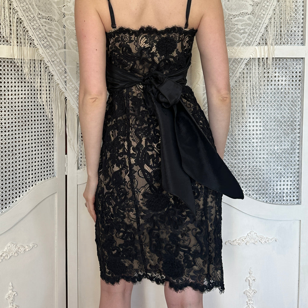 Betsey Johnson Lace Cocktail Midi Dress (S/M)