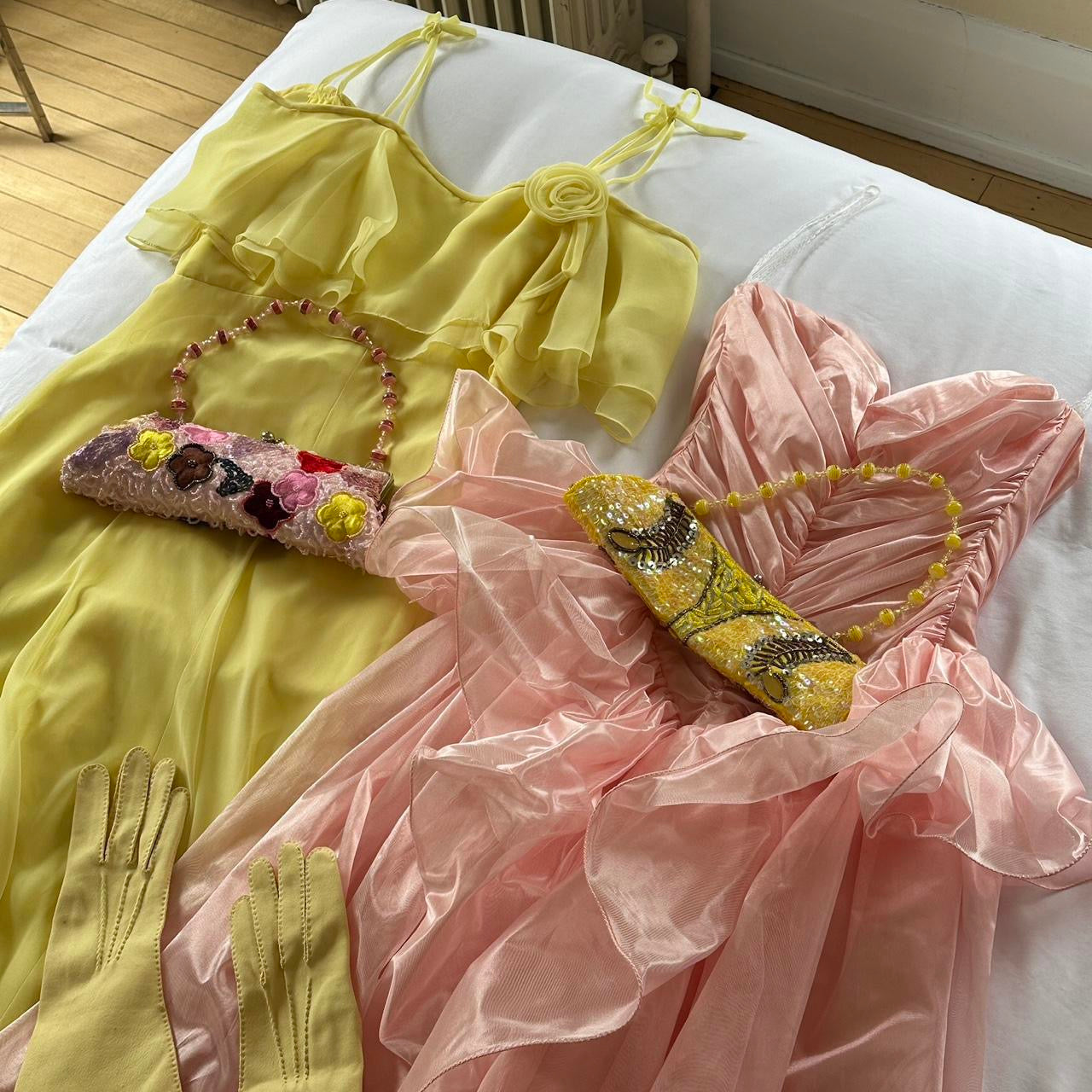 True Vintage 70s Yellow Dress (S)
