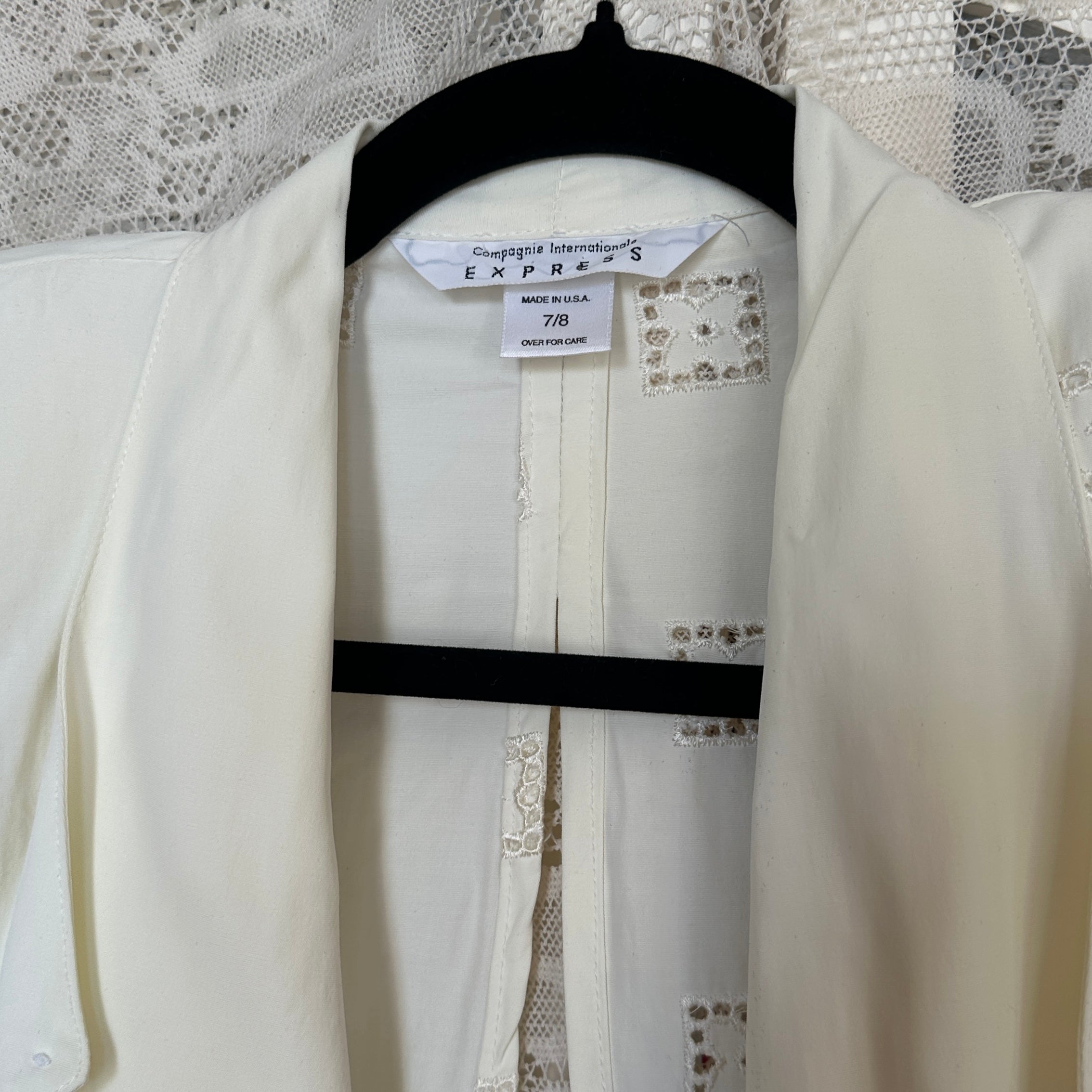 True Vintage Express Eyelet Shacket (S)