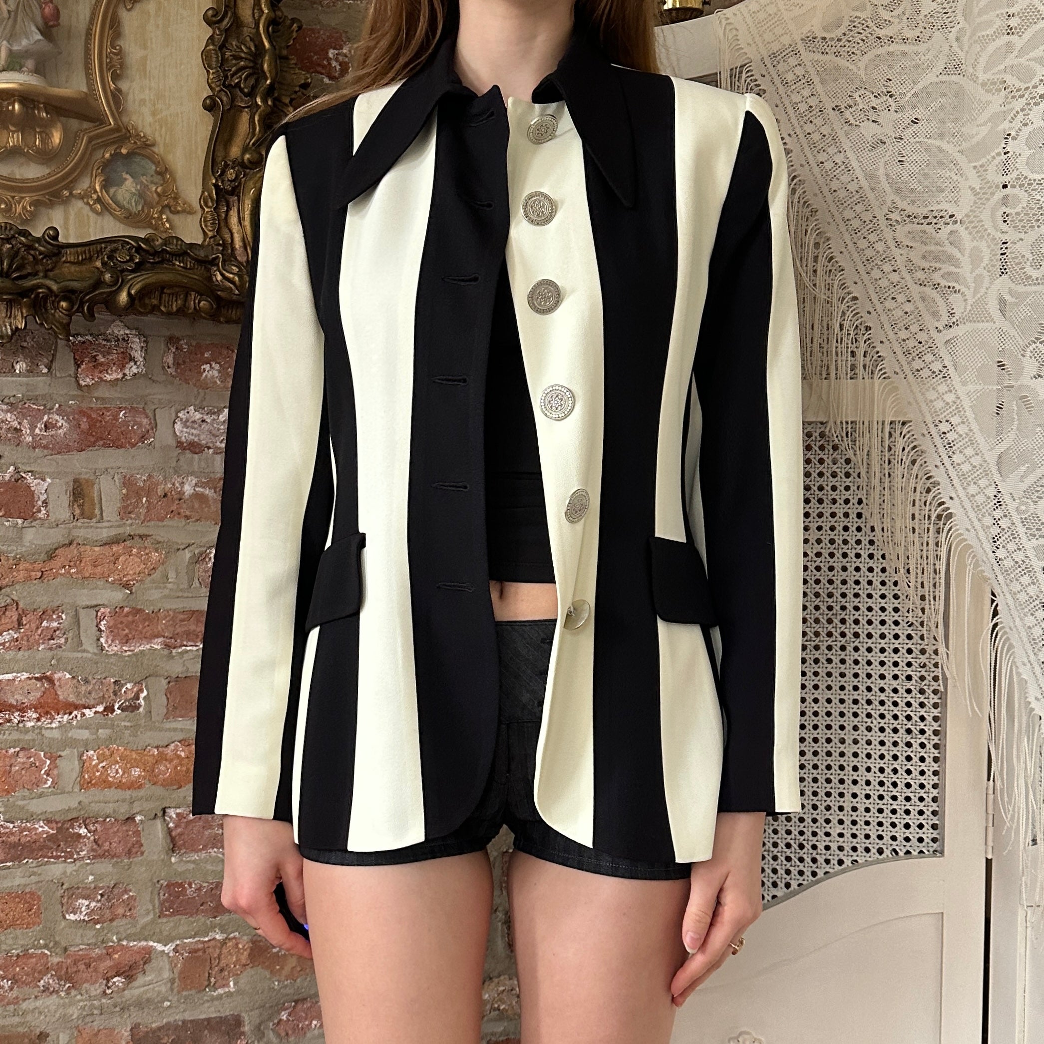 True Vintage Striped Blazer (S)