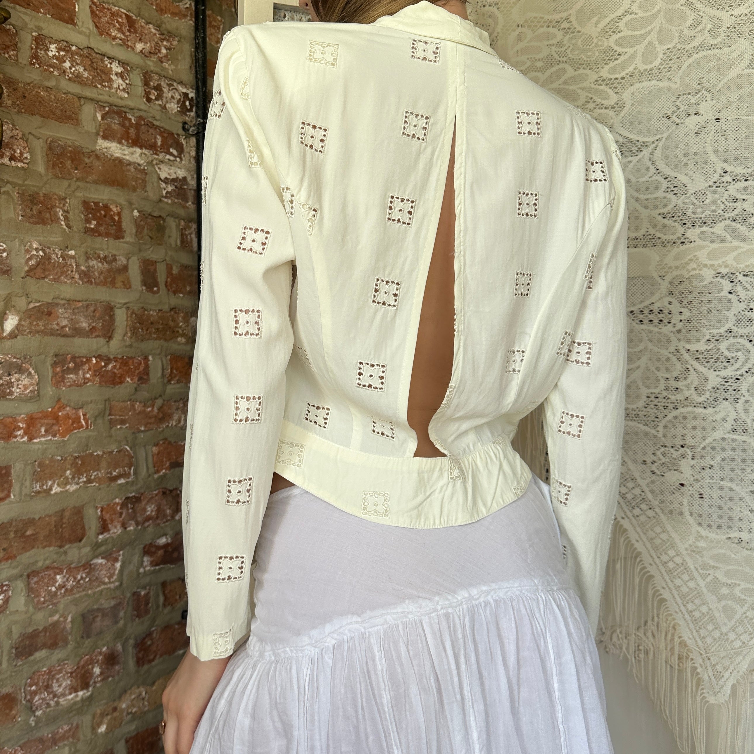 True Vintage Express Eyelet Shacket (S)
