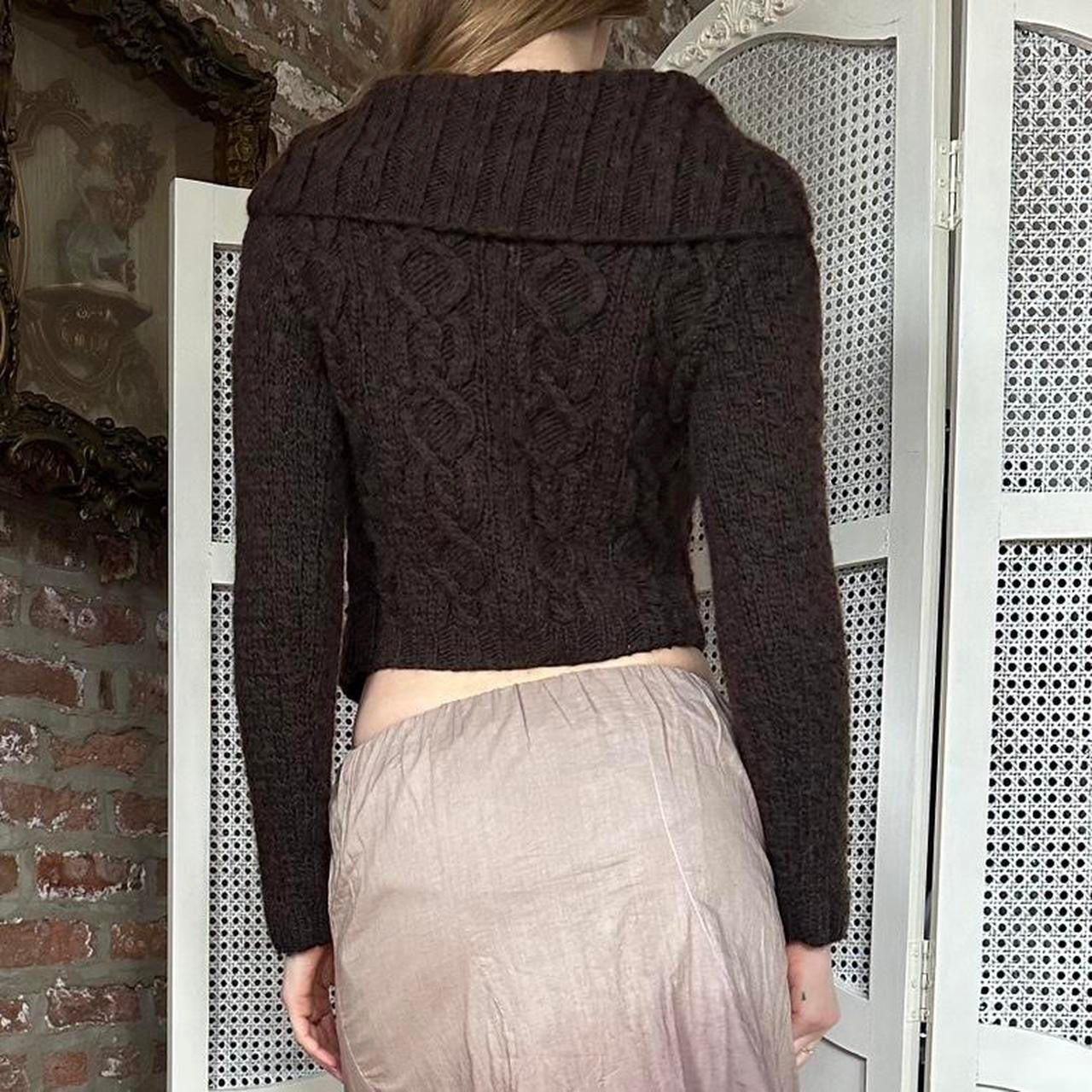 Vintage Split Knit Top (S)