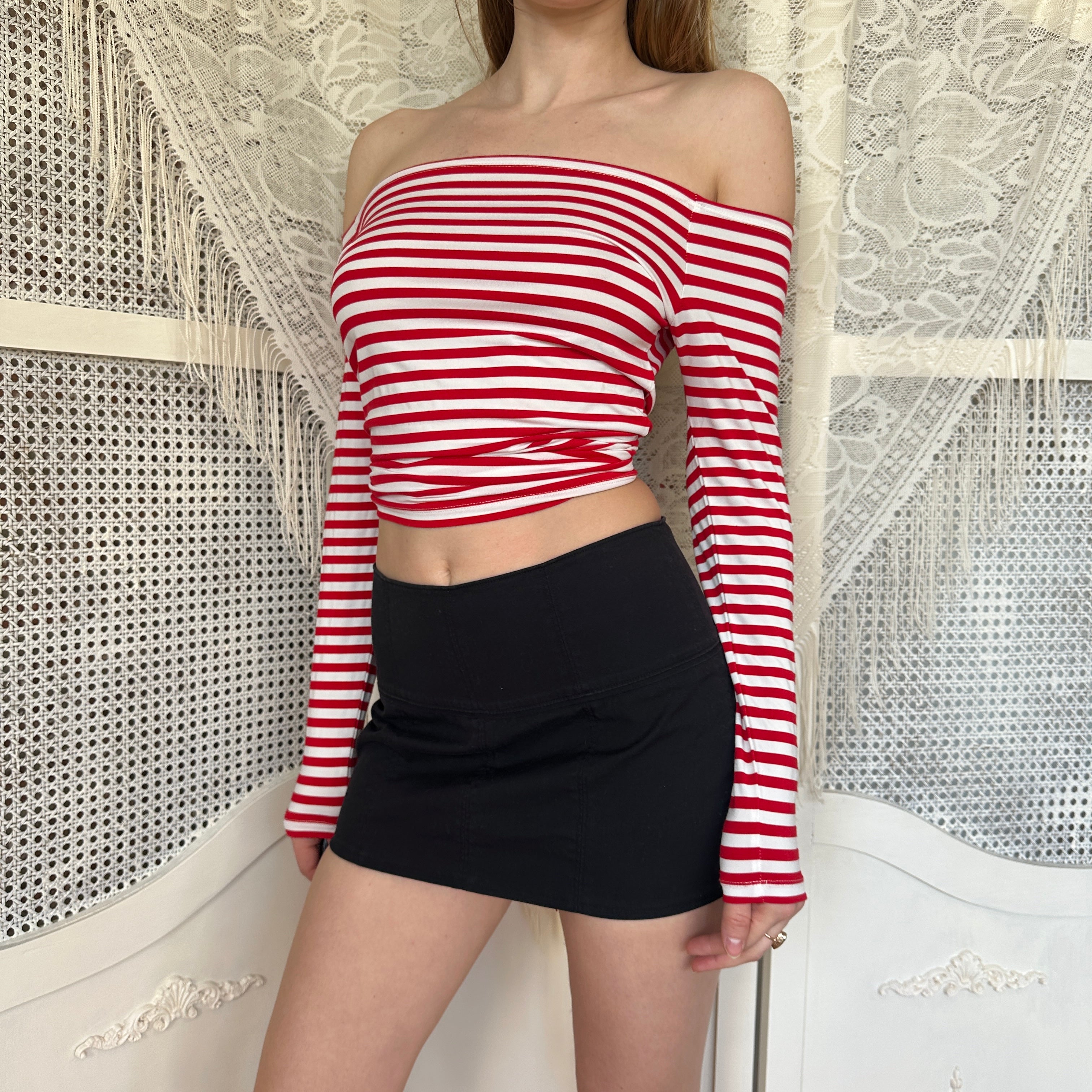 Vintage Arden B Black Micro Mini Skirt (XS/S)