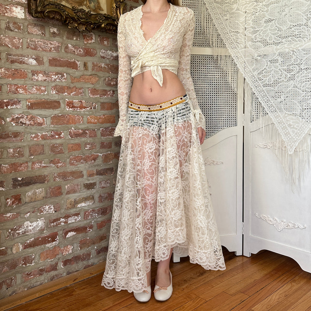 The Devon Lace Midi Skirt (S)
