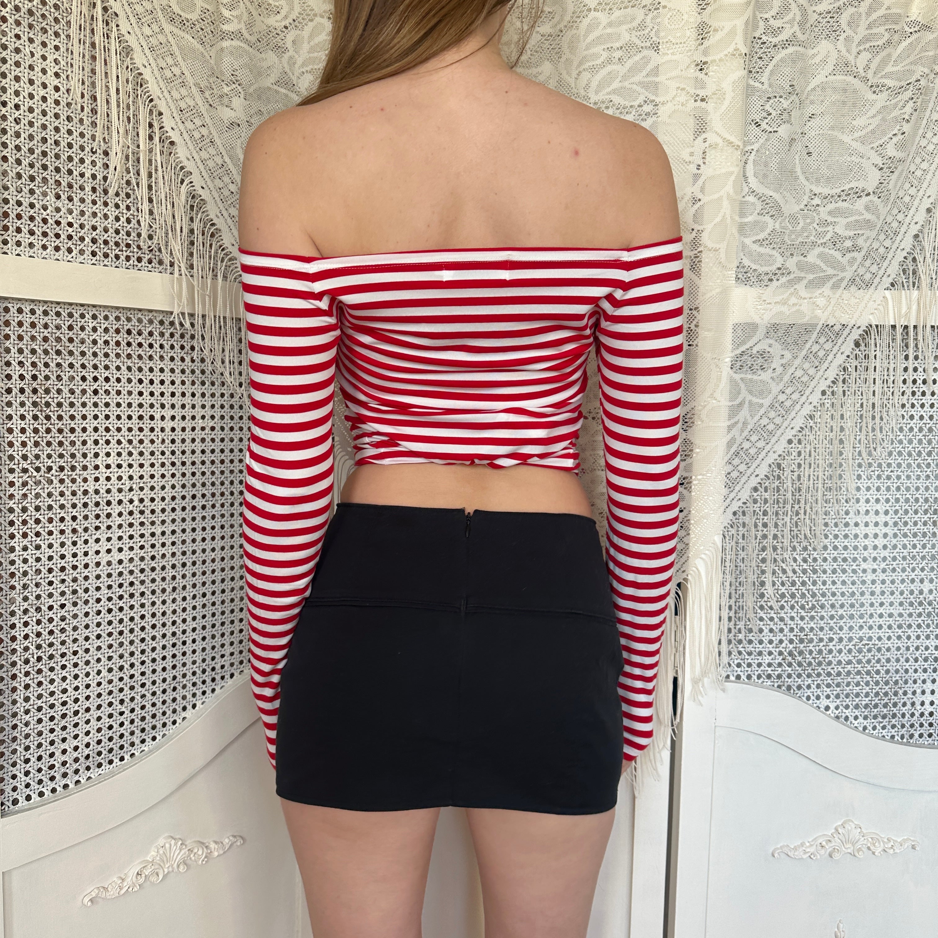 Vintage Arden B Black Micro Mini Skirt (XS/S)