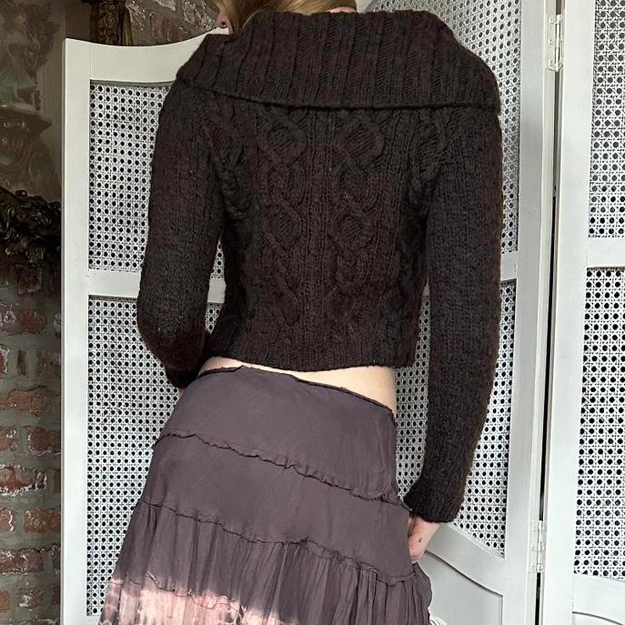 Vintage Split Knit Top (S)