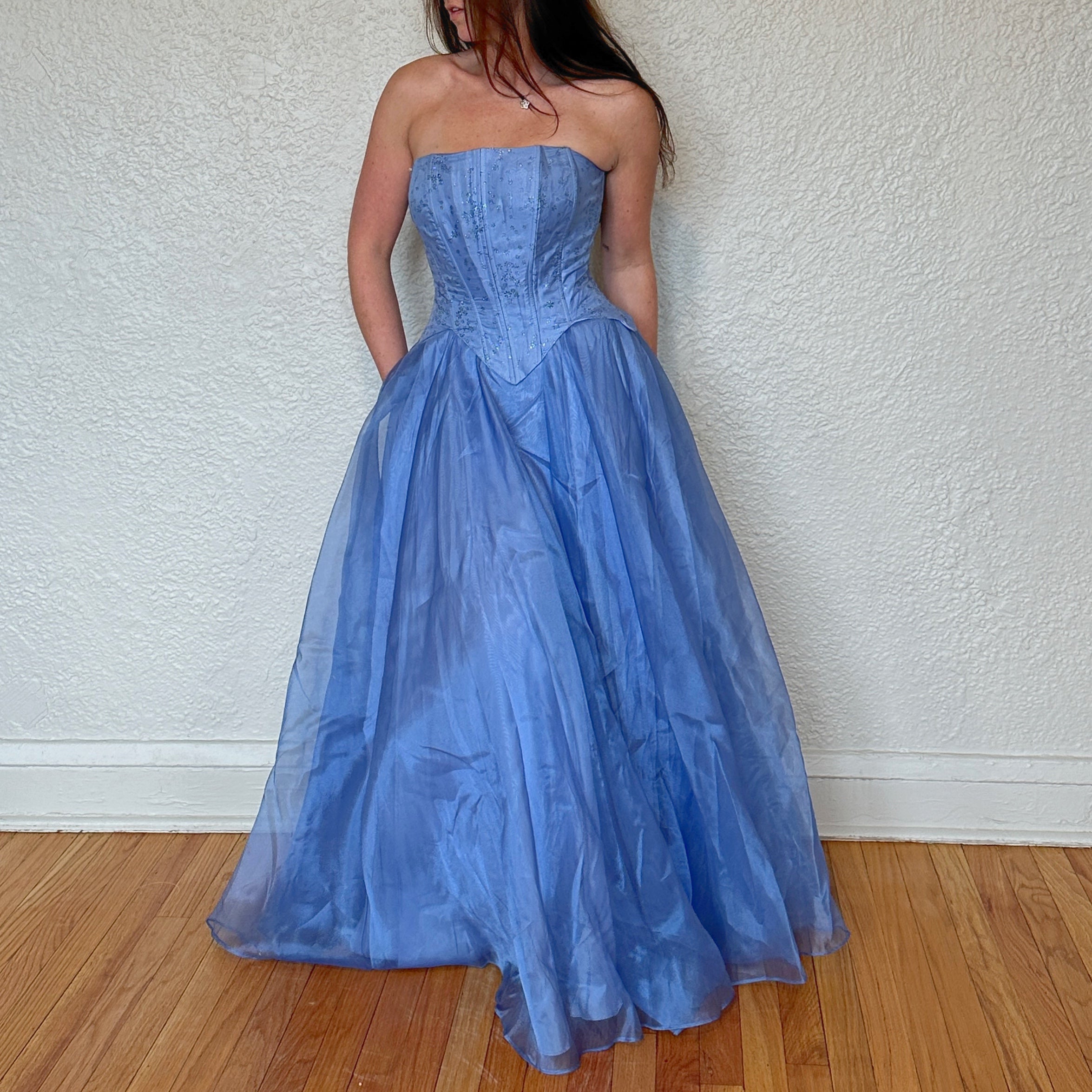 2000s Cinderella Blue Gown (M)