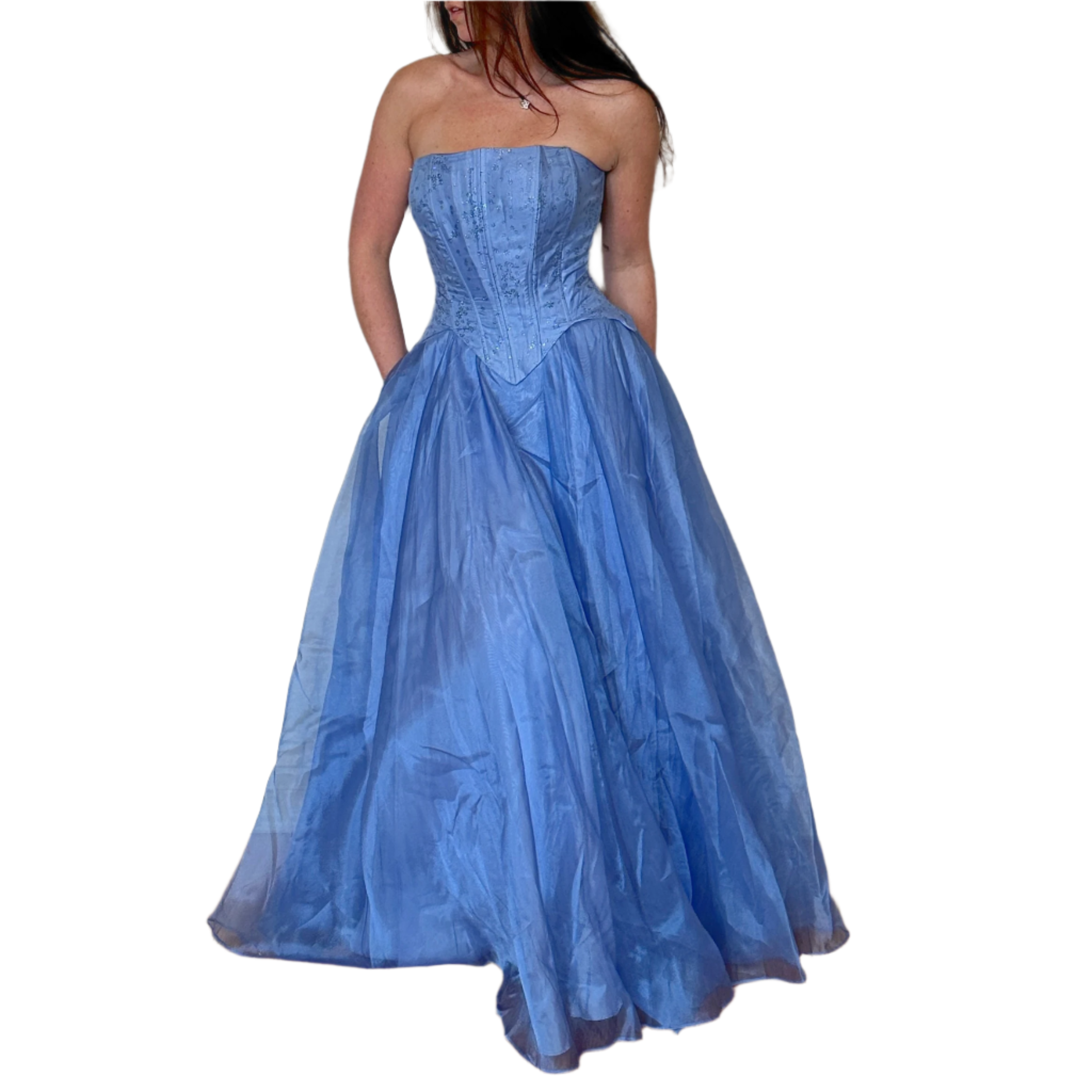 2000s Cinderella Blue Gown (M)